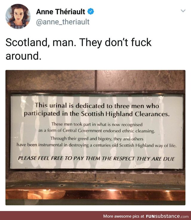 Urinal in Scotland