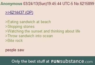 OP eats rocks