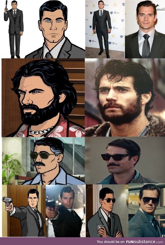 Henry Cavill is exactly like Sterling Archer