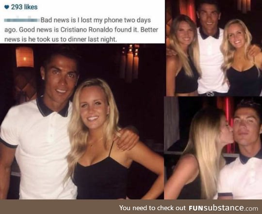 Good guy Cristiano Ronaldo