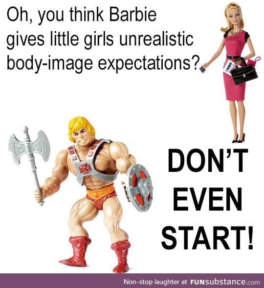 Unrealistic body-image toys