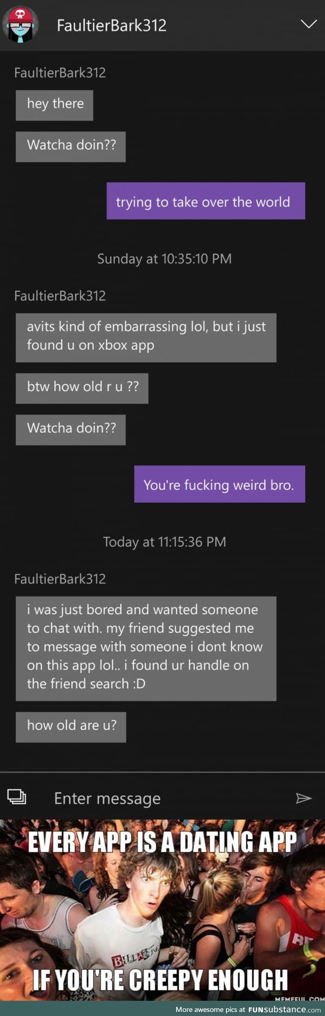 Creepy Xbox person is creepy