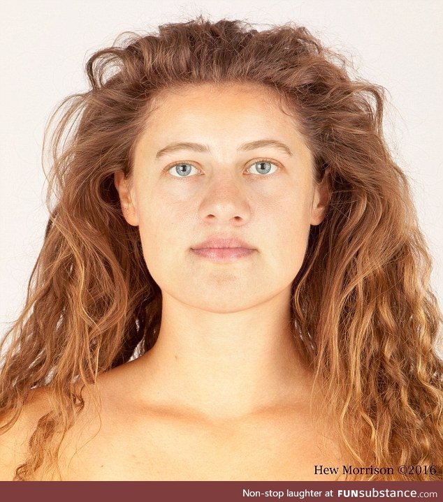 This is the reconstructed face of a Bronze Age woman (called Ava) who lived in Scotland