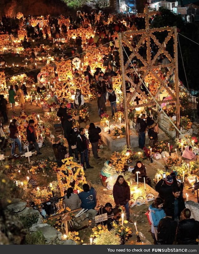 Day of the dead traditional festival in Janitzio, Mexico