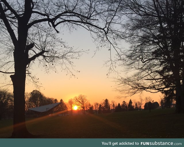 Sunset in Long’s Park, Lancaster, Pa