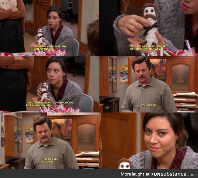 Marshmallow ron swanson