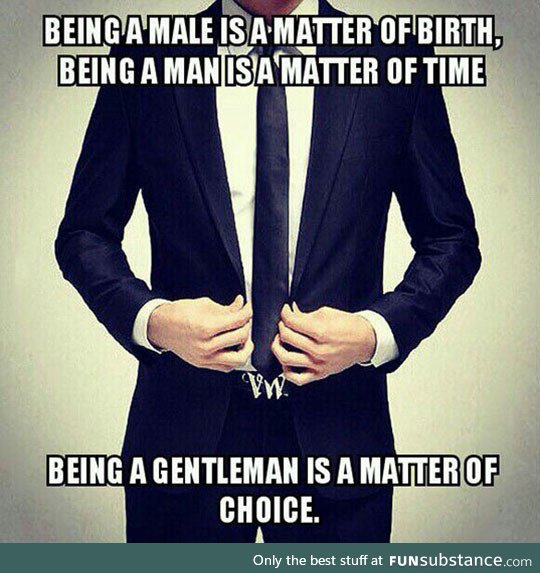 Being a man