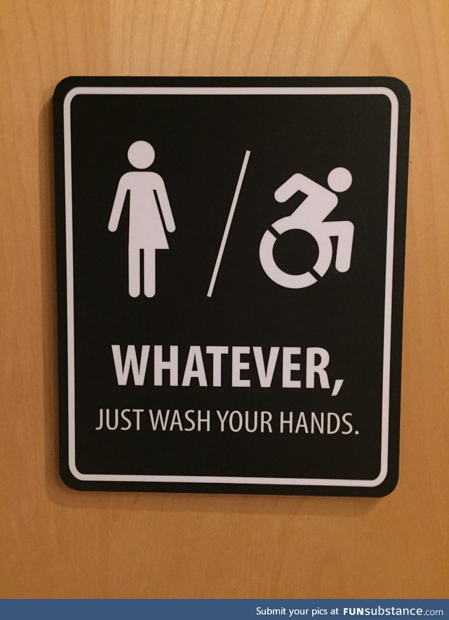 This bathroom sign