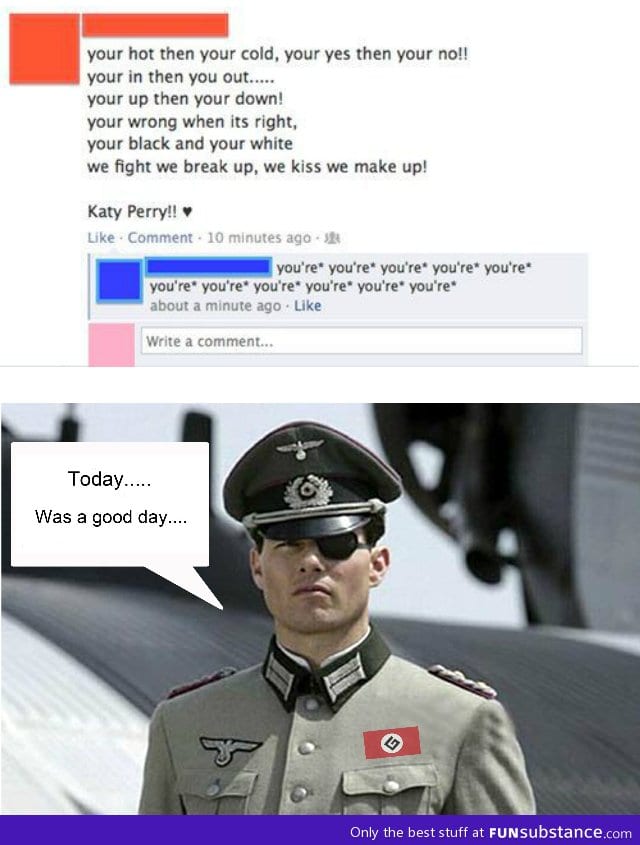 Today was a good day for Grammar Nazi