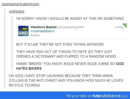 #godhatesbikers