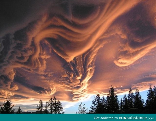 Crazy cloud formation