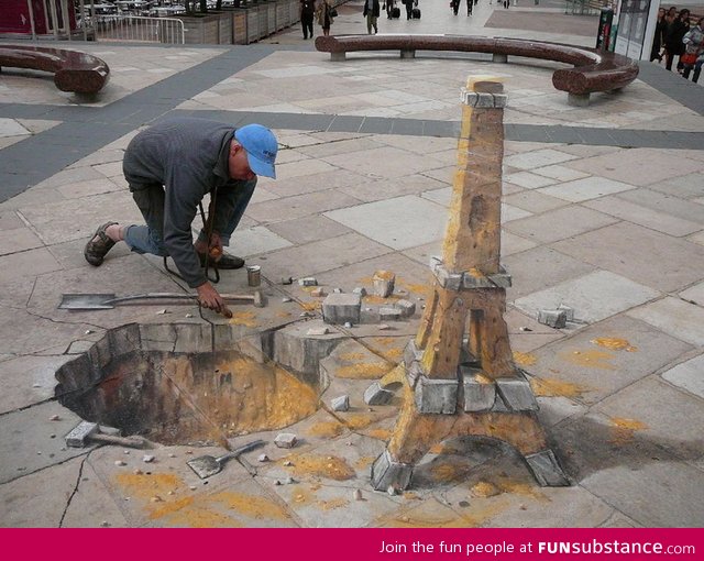 3D street art