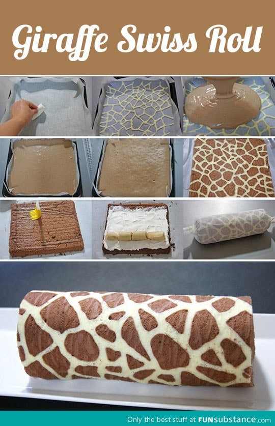 Fantastic giraffe swiss roll