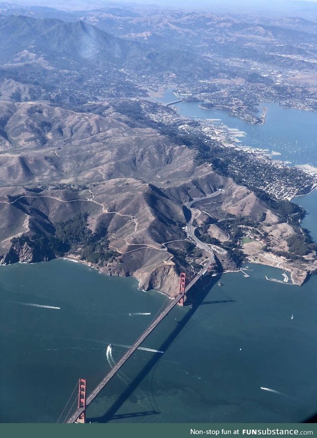 Picture I took while departing from SF