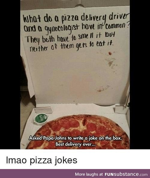 Write a joke on the box