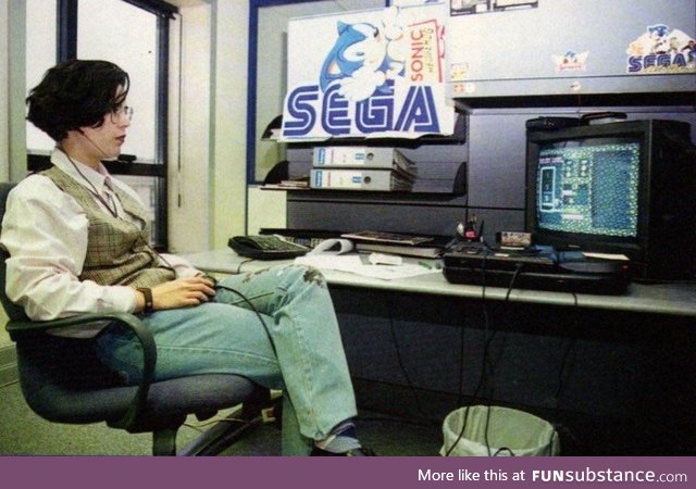 Sega hotline employee circa 1994