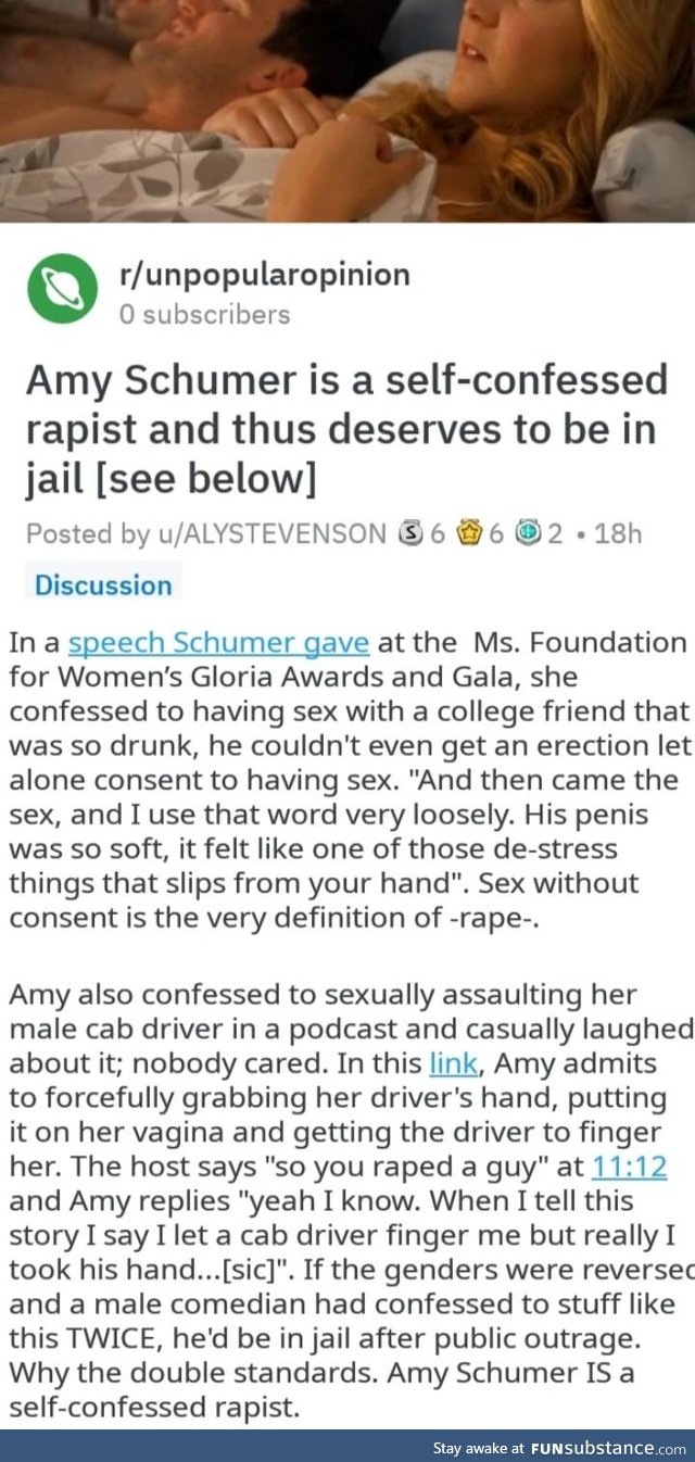 Amy Schumer is scum