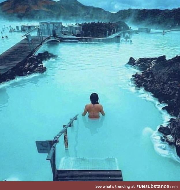 The amazing blue lagoon in Iceland