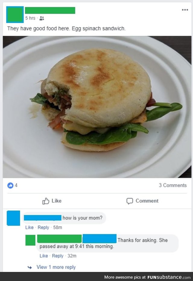 Hospital food reviews