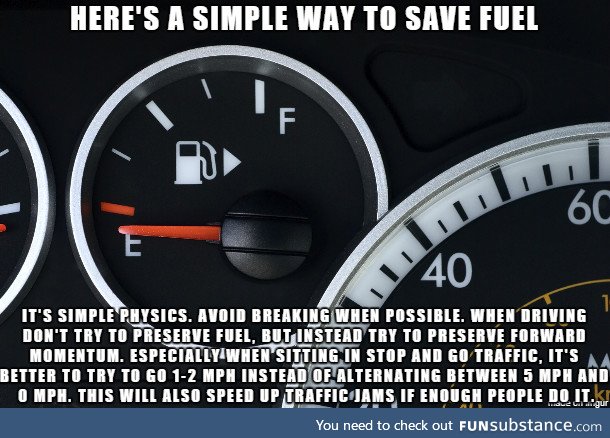 Use less fuel with Physics