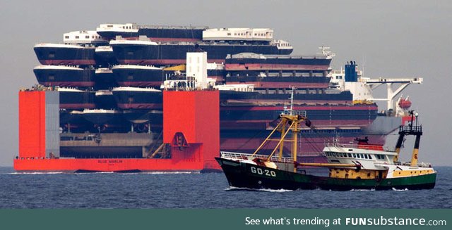 A shipping ship shipping shipping ships