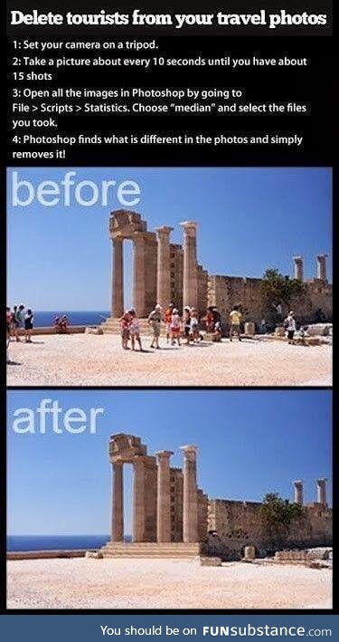 How to remove ALL tourists from your travel shots