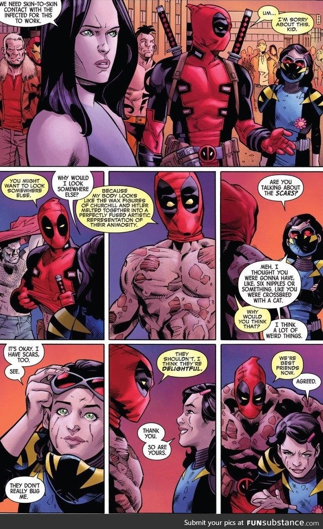 Deadpool + gabby become bfs