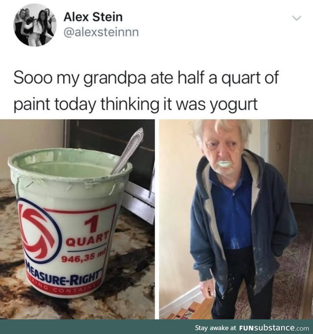 Grandpa does not look well