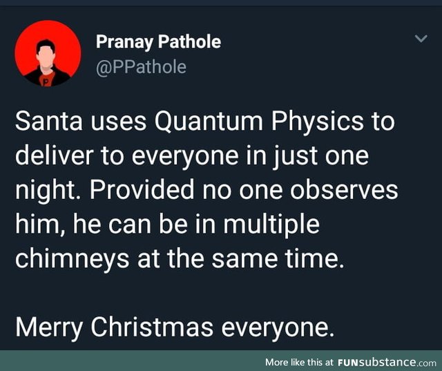 Merry Christmas from Schr&ouml;Dinger's Santa