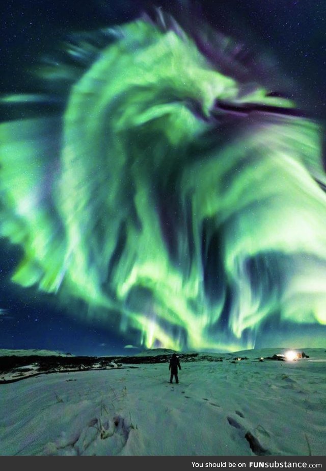 Dragon Aurora over Iceland