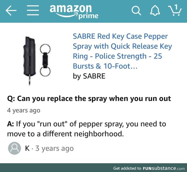 Reusable pepper spray