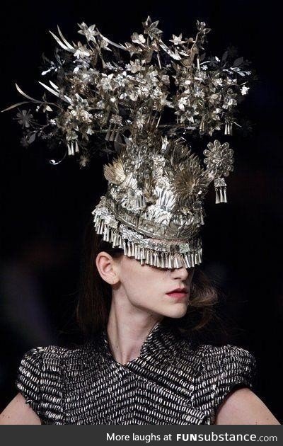 Amazing hat by Alexander McQueen