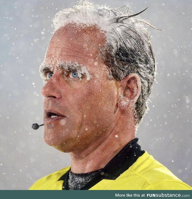 A referee from an MLS Match between the Colorado Rapids and Portland Timbers.