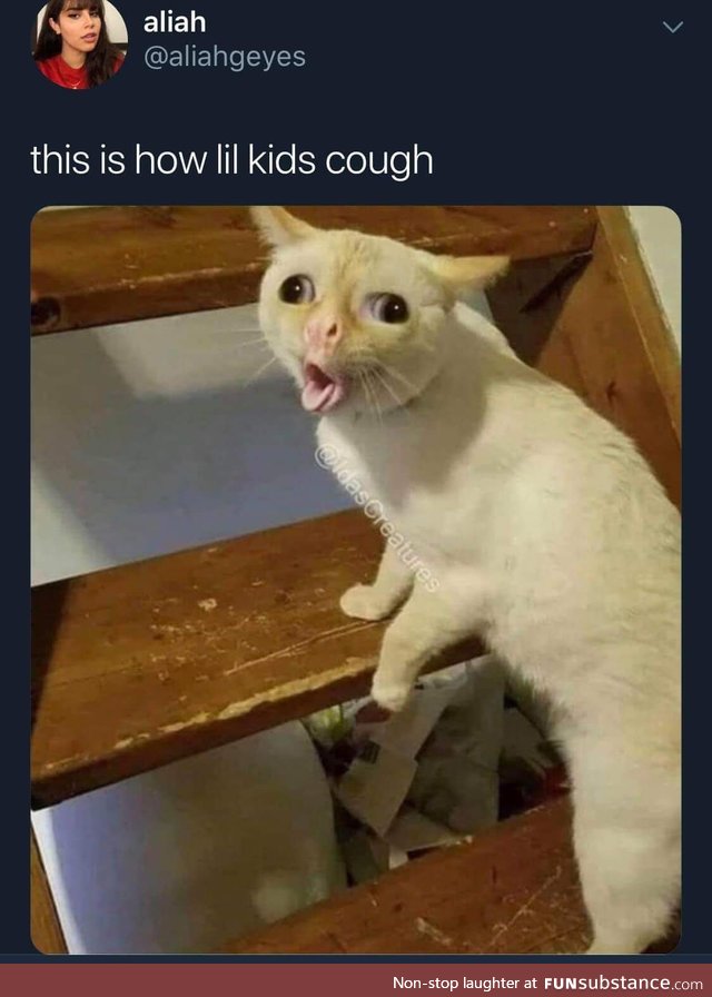 This is how lil kids cough