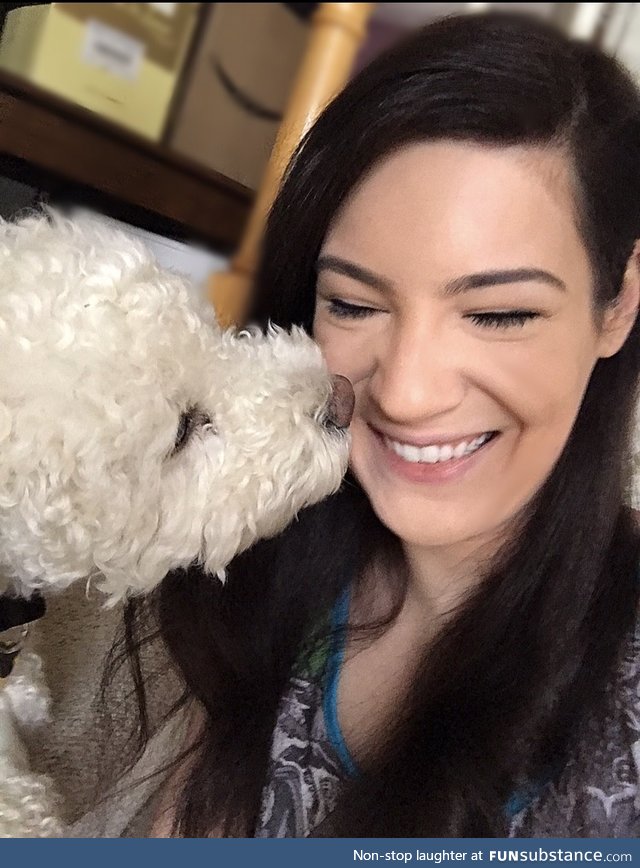 My favorite antidepressant; puppy kisses