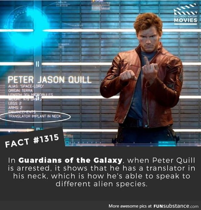 Starlord fact