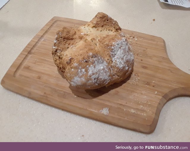 back with more of my homemade bread (Irish soda bread)