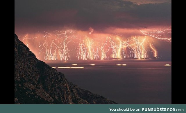 "The Never-Ending Storm" Lake Maracaibo, Venezuela. This storm rages 260 days out of a yr