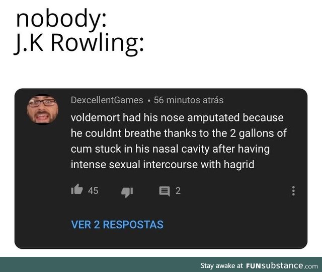 Just let it die, Rowling