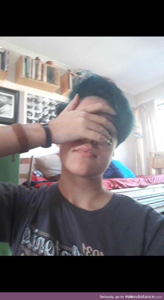 Guess who dyed their hair blue?! Btw I think you're awesome and damn do you look good, OP!