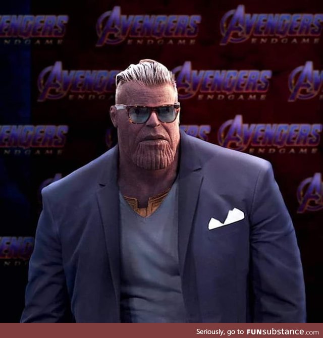 Thanos at Avengers End game premiere