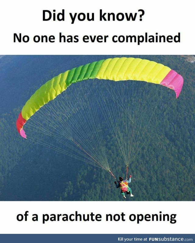 Parachute not opening....!!!