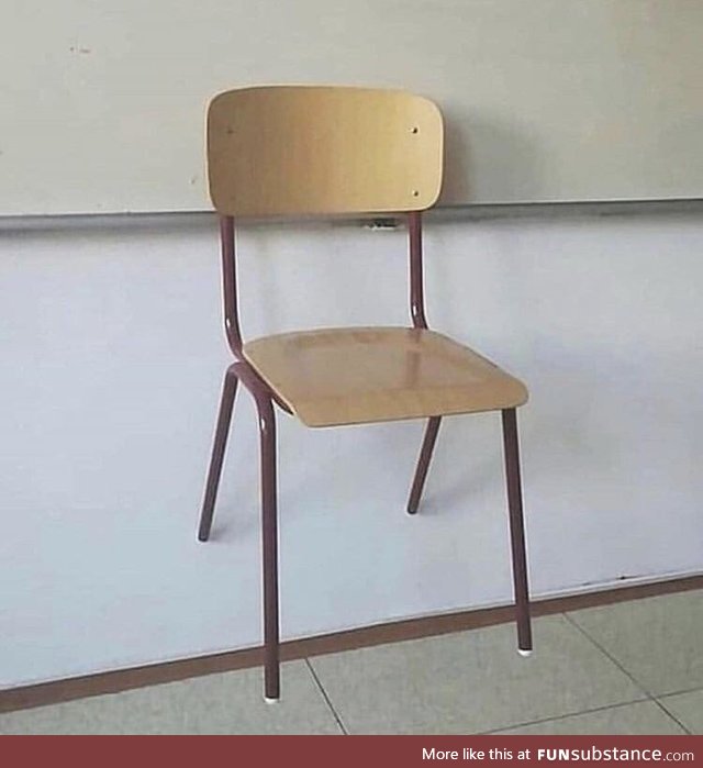 Is this chair on the floor, or on the wall?