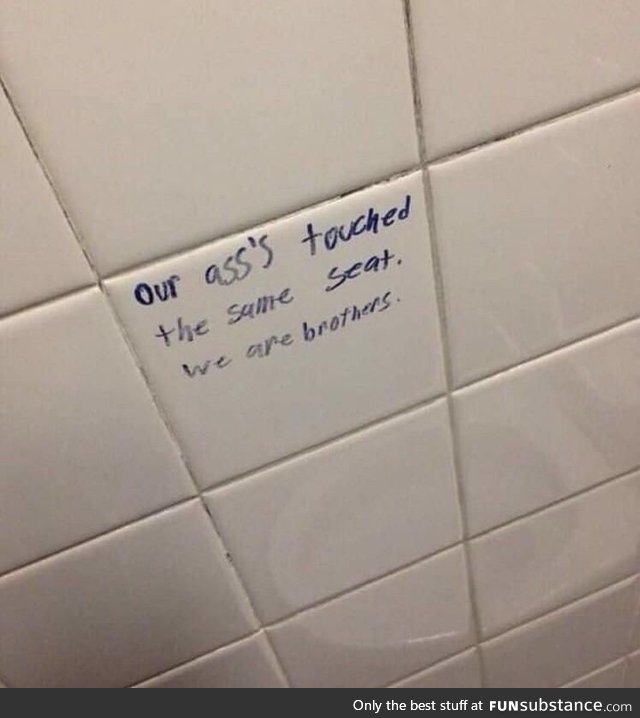 The best piece of bathroom graffiti