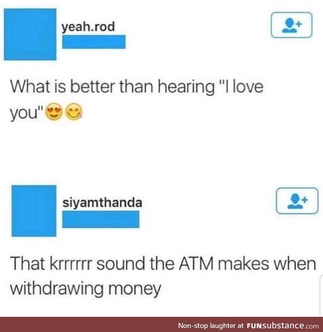 Money = love