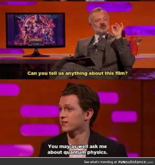 Tom Holland made the most subtle spoiler joke ever