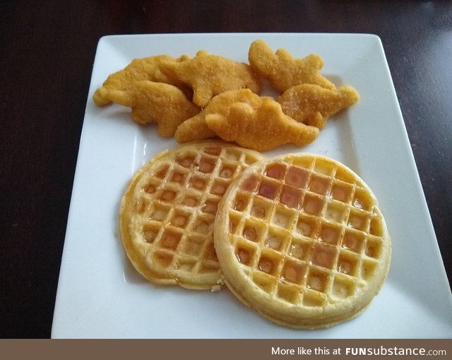 Poor man's chicken and waffles