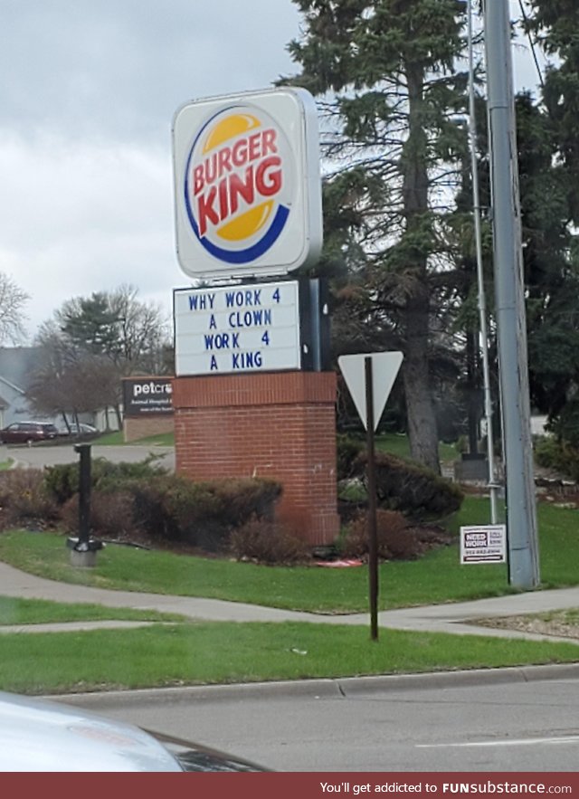 Burger Kings new slogan