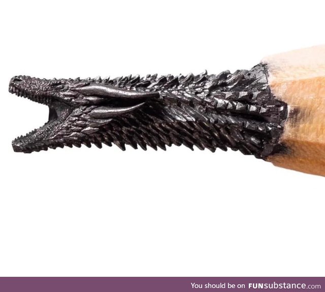 Sculpting on pencil lead