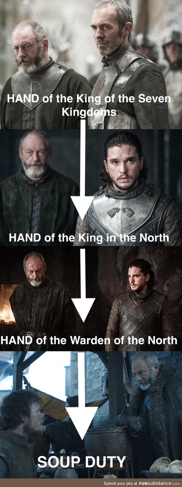 Ser Davos got promoted